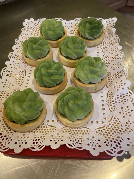 matcha cherry tart