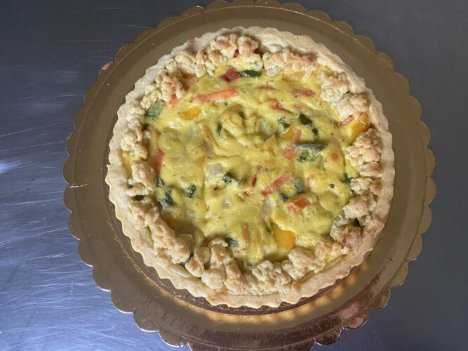 Crostata crema e verdure