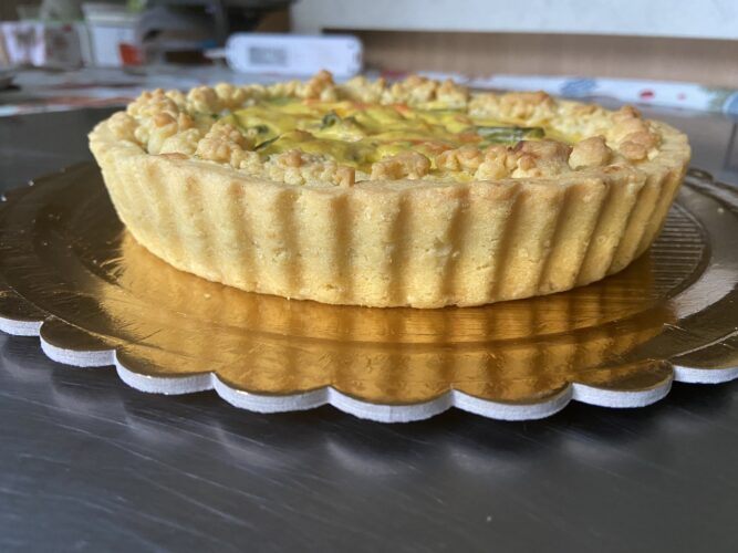 Crostata crema e verdure