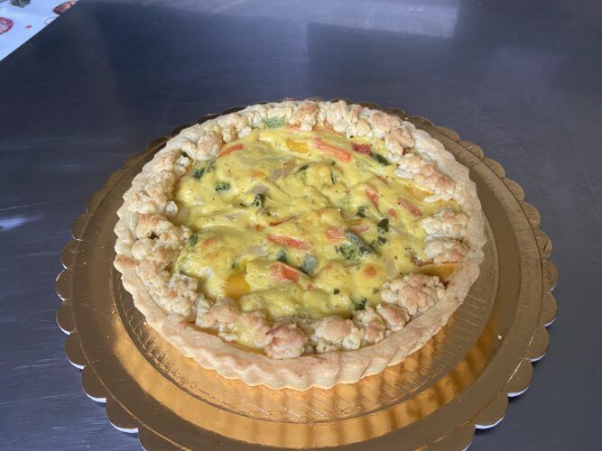 Crostata crema e verdure