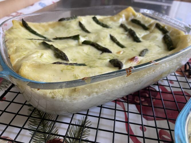 CANNELLONI DELICATI ALLA CREMA DI ASPARAGI