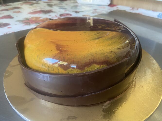 Caramel coffe entremet