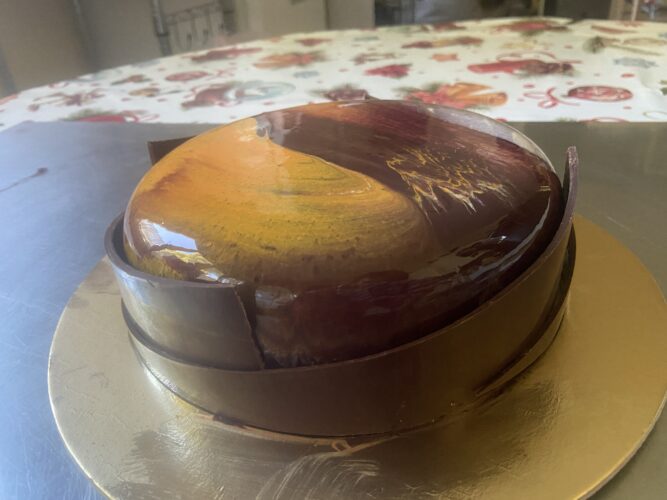 Caramel coffe entremet