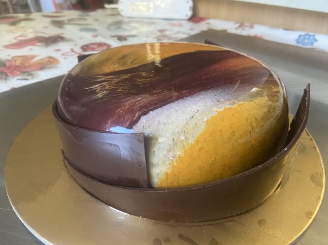 Caramel coffe entremet