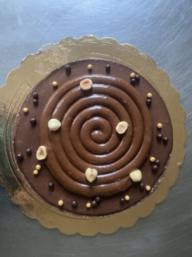 tart cioccolato e caramello decorazione