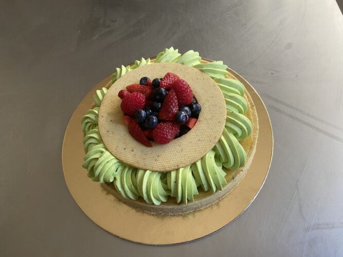 Tart pistacchio e frutti di bosco