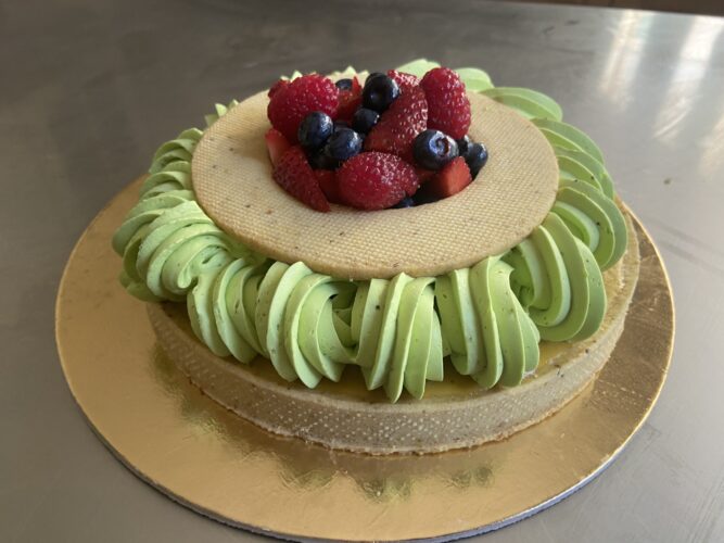 Tart pistacchio e frutti di bosco