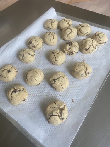 cookie avena acero e mirtilli cotte