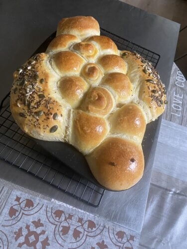 COLOMBA DI PANE CENTRO-TAVOLA