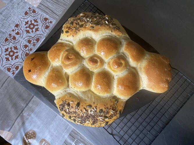 colomba pane centrotavola