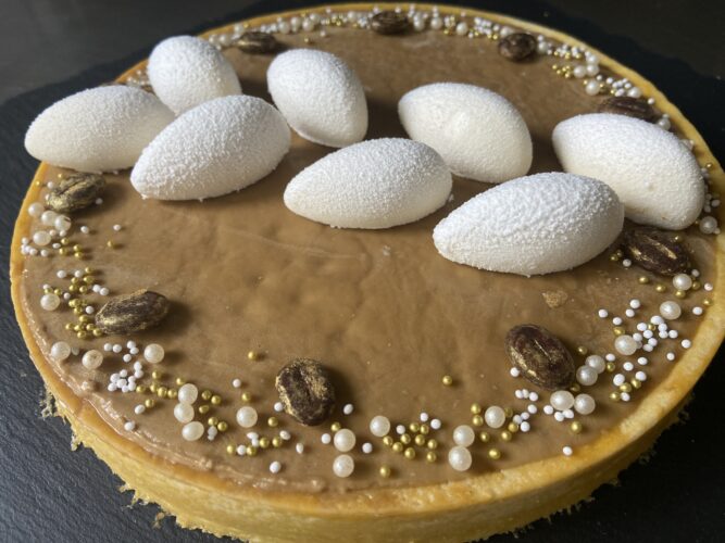 particolare Tart mascarpone caffe amaretto