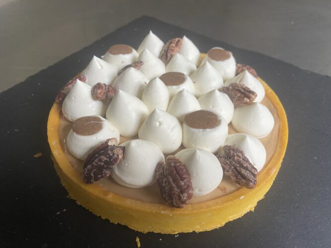 tart vaniglia pecan dulcey