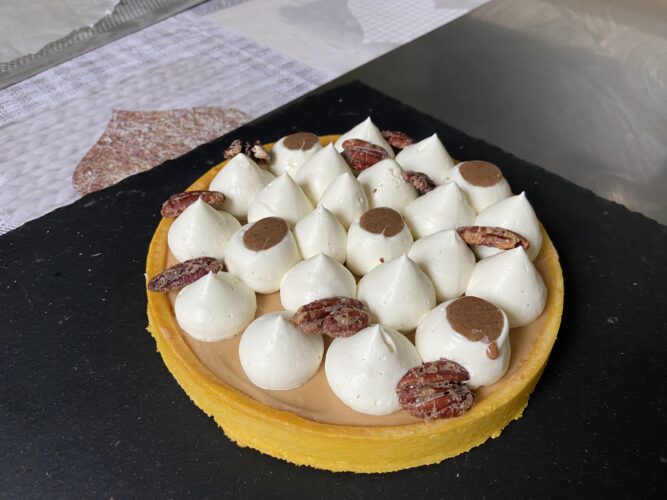 tart vaniglia pecan dulcey