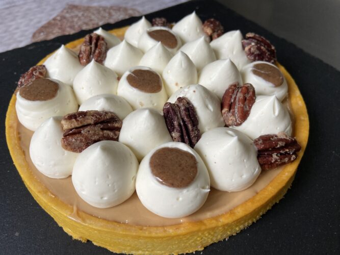 tart vaniglia pecan dulcey