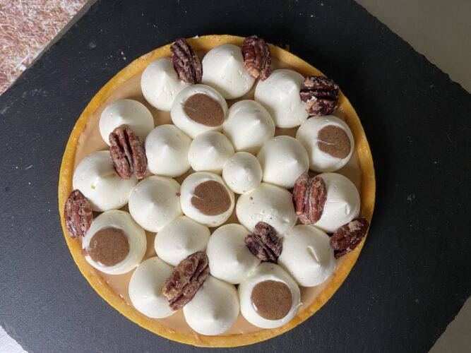 tart vaniglia pecan dulcey