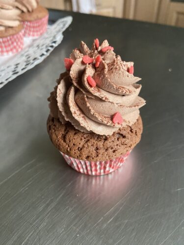 cupcake choco frutti rossi