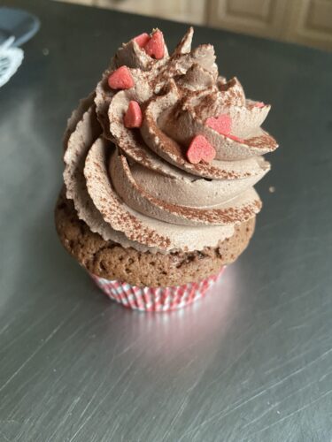 cupcake choco frutti rossi