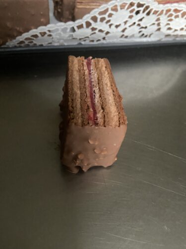 trancino cioccolato lamponi