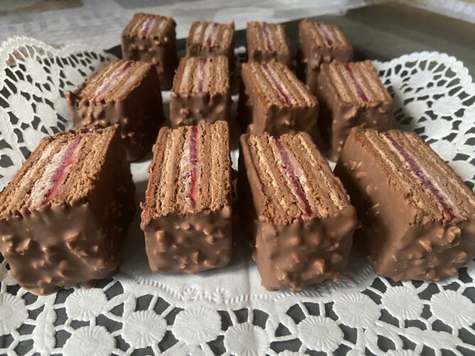 trancino cioccolato lamponi