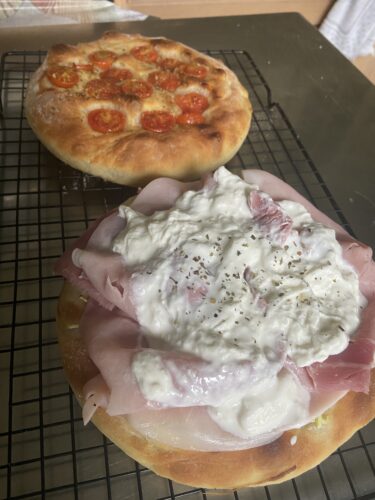 pizza alla pala e padellino