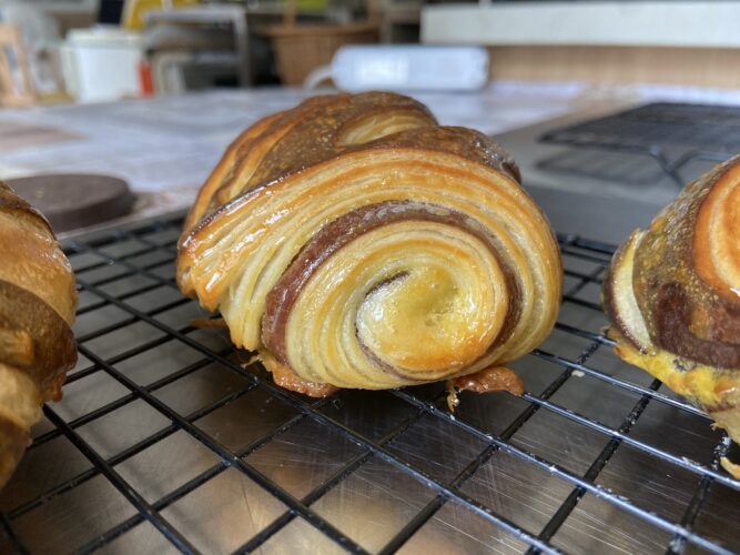 pain au chocolate bicolor