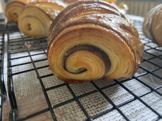 pain au chocolate bicolor