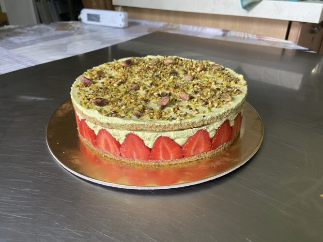 fraisier al pistacchio 