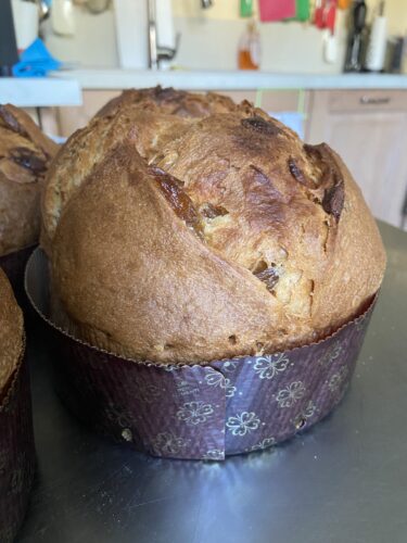 Panettone ananas cannella caramello primopiano