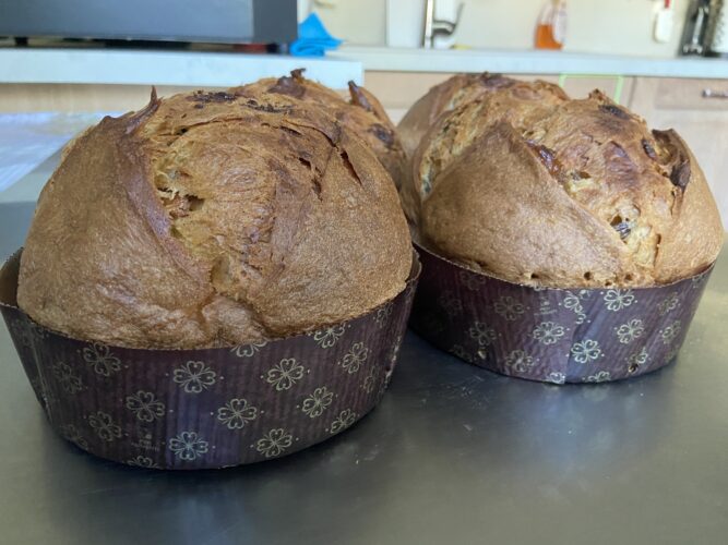 Panettone ananas cannella caramello coppia