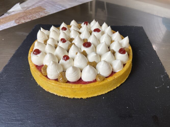 tart pistacchio fragola presentazione