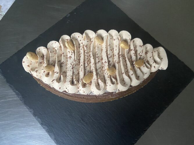 Tart mandorla cioccolato caffe crema