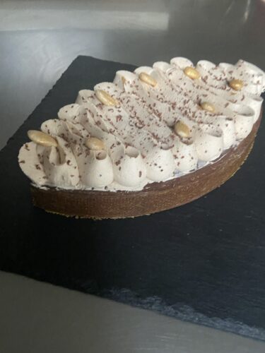 Tart mandorla cioccolato caffe lato