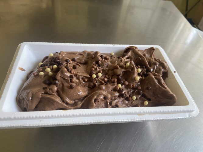 gelato gianduia pasta