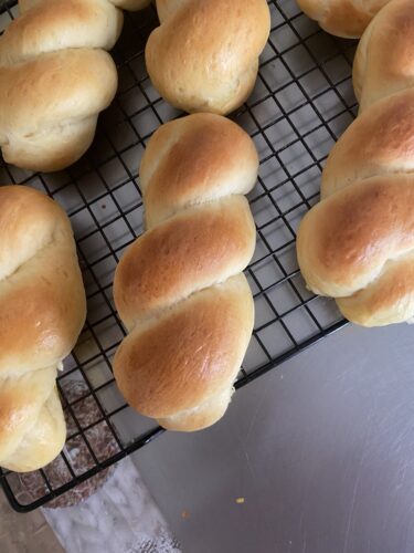 pane latte condensato treccia