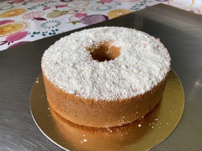 chiffon cake al cocco