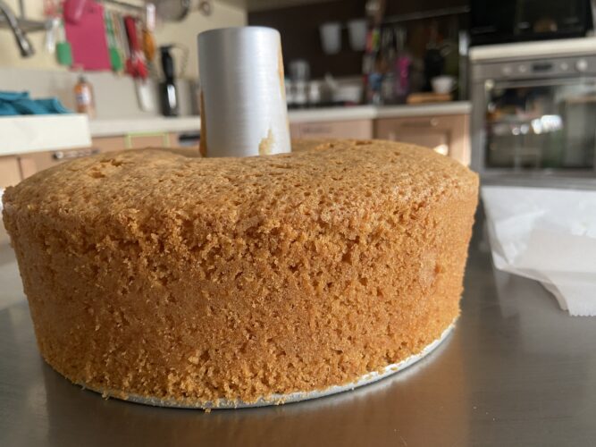 chiffon cake vaniglia