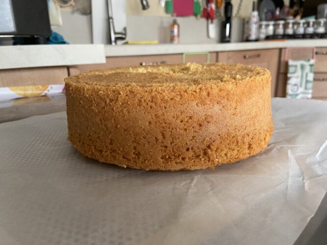 chiffon cake vaniglia