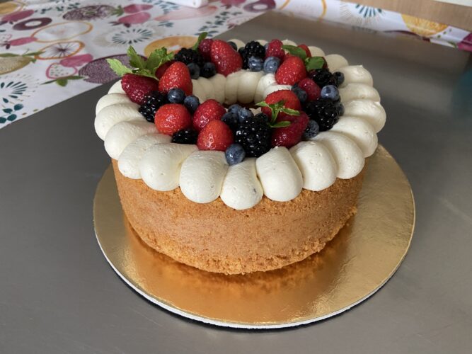 chiffon cake vaniglia