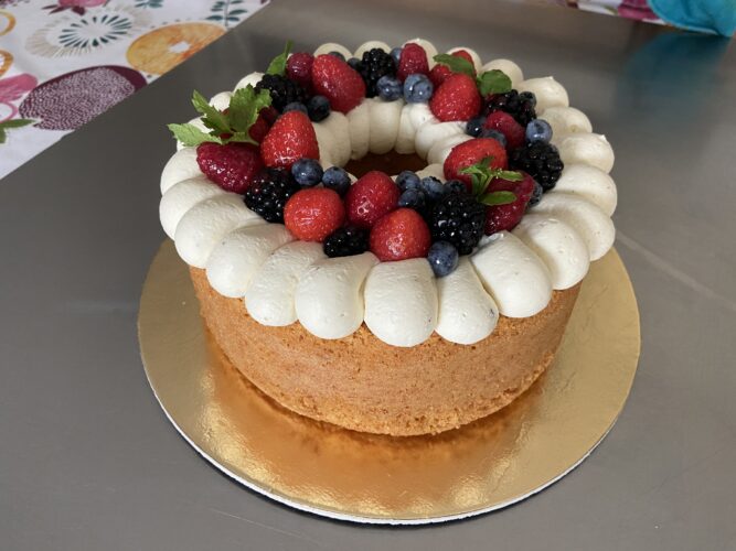 chiffon cake vaniglia