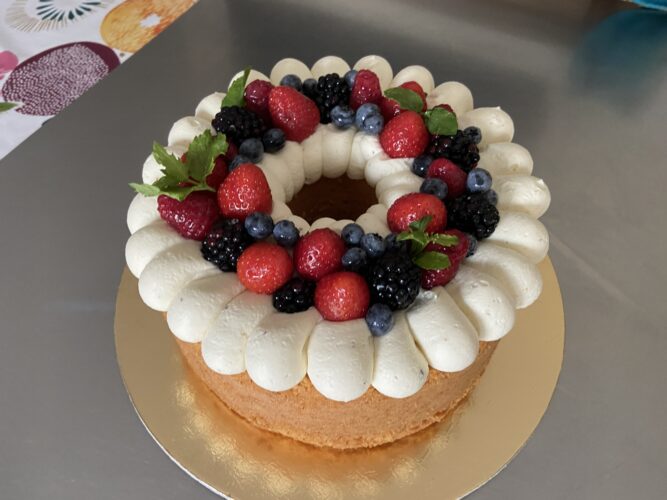 chiffon cake vaniglia