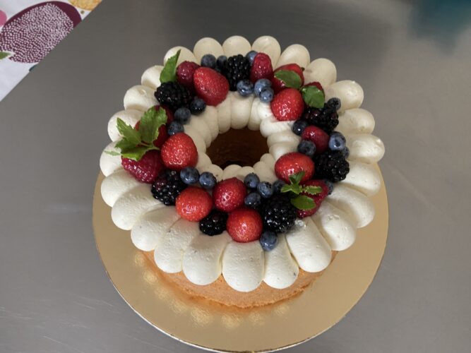 chiffon cake vaniglia