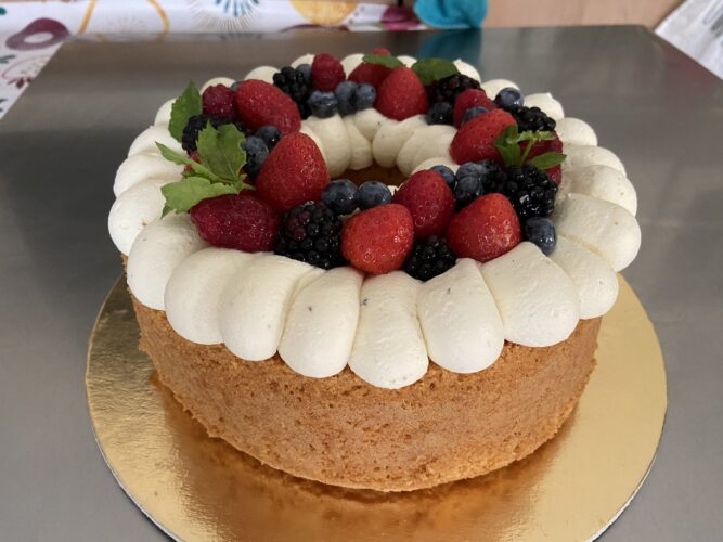 chiffon cake vaniglia