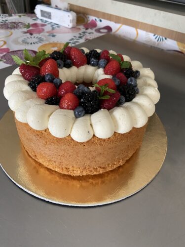 chiffon cake vaniglia