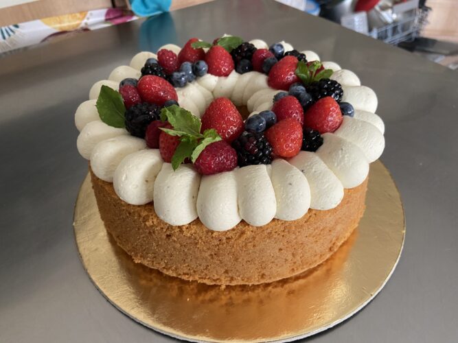 chiffon cake vaniglia