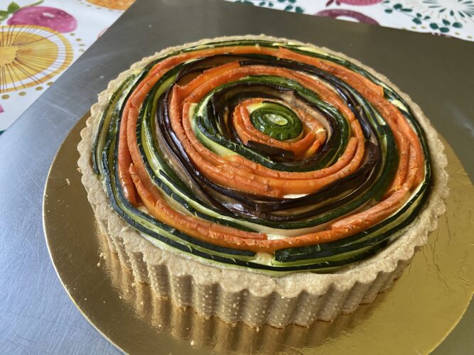 torta spirale verdure brise farro