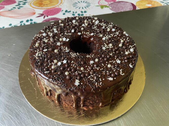 chiffon cake cacao senza lattosio