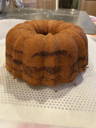 bundt variegato nocciola cannella