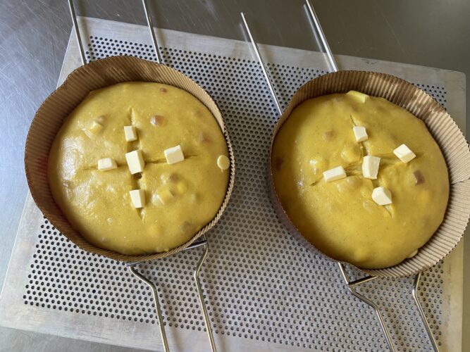 panettone pere e cioccolato bianco