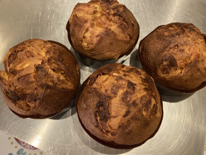 panettone pere e cioccolato bianco