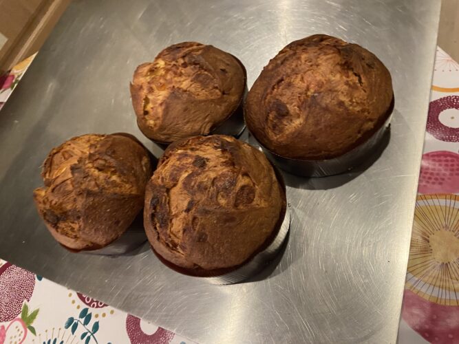 panettone pere e cioccolato bianco